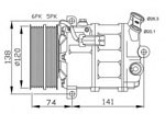 FC2531 Compressor, air conditioning 60693332 71789101 ALFA ROMEO 15 2005-